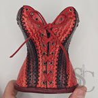 Porte-Crayons "Corset Baroque" - Rouge et noir