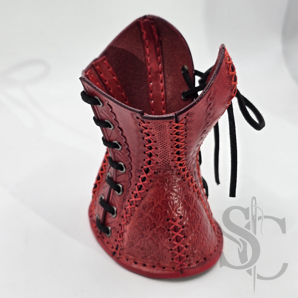 Porte-Crayons "Corset Baroque" - Rouge