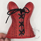 Porte-Crayons "Corset Baroque" - Rouge