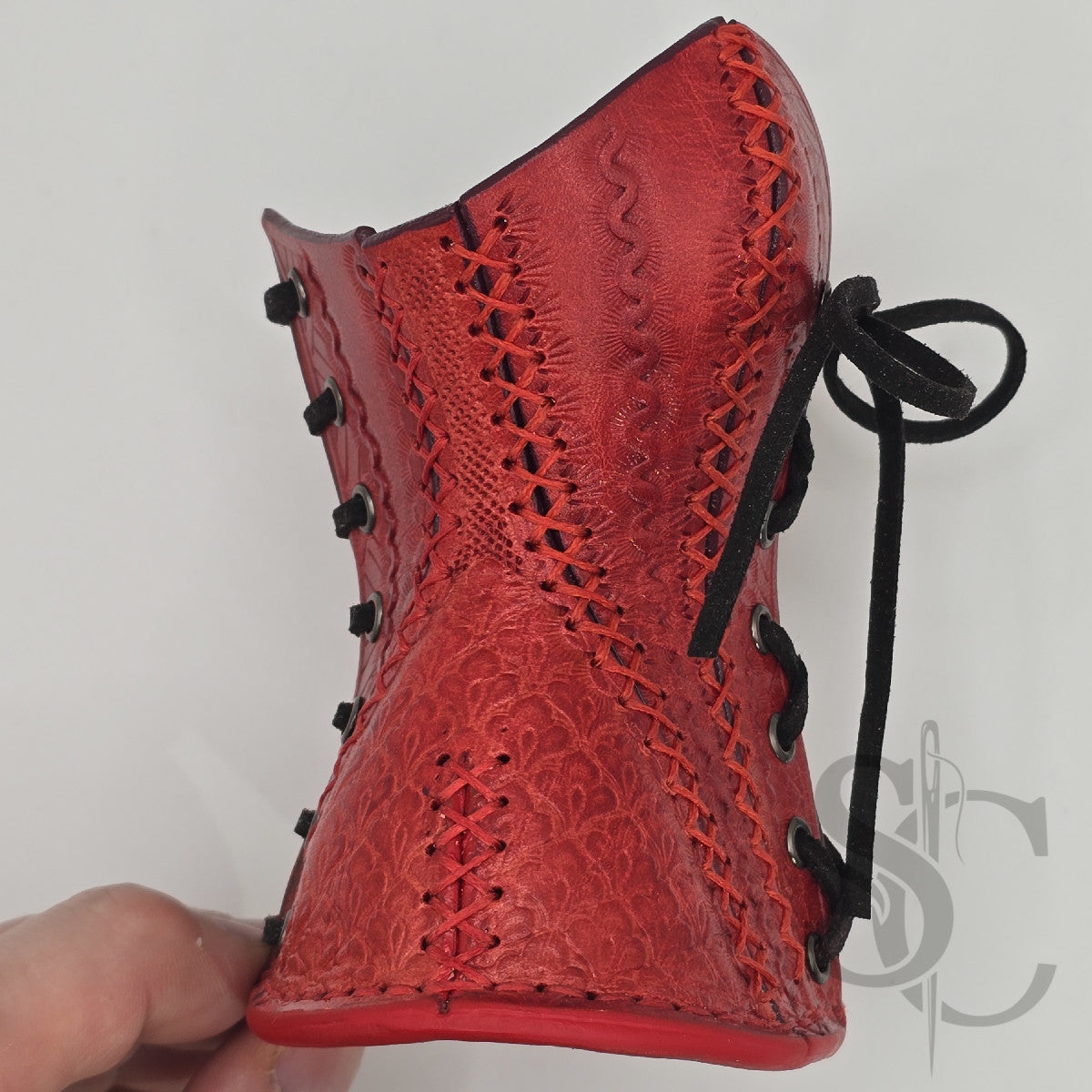Porte-Crayons "Corset Baroque" - Rouge