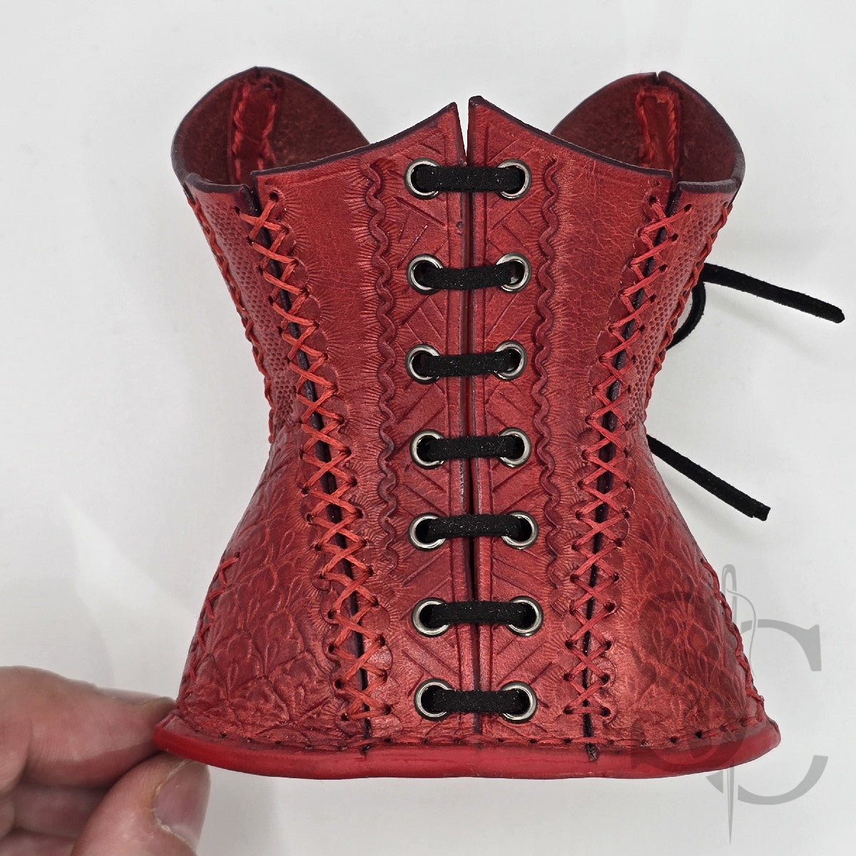Porte-Crayons "Corset Baroque" - Rouge