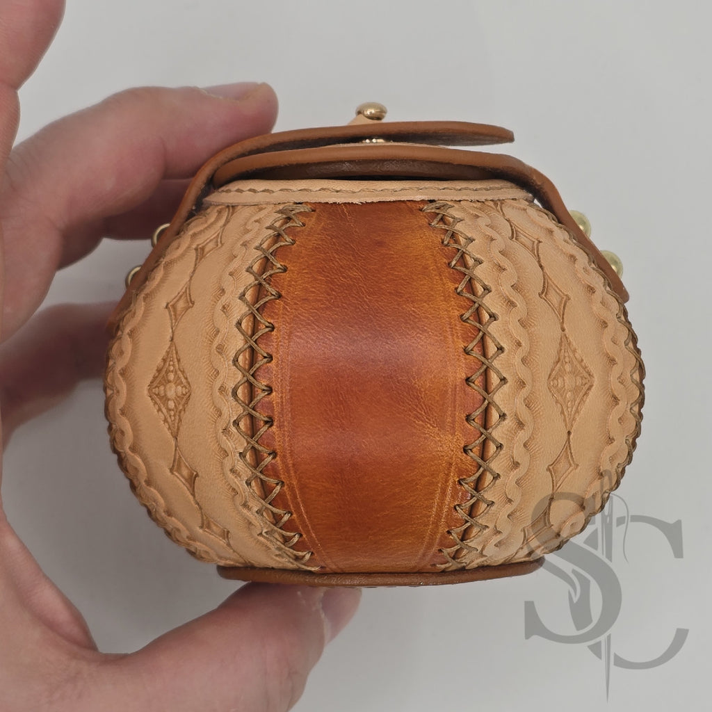 Petite Boîte Boule "L'Orbe d'Ambre" - Marron/Naturel