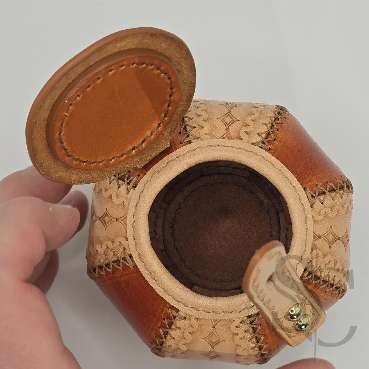 Petite Boîte Boule "L'Orbe d'Ambre" - Marron/Naturel