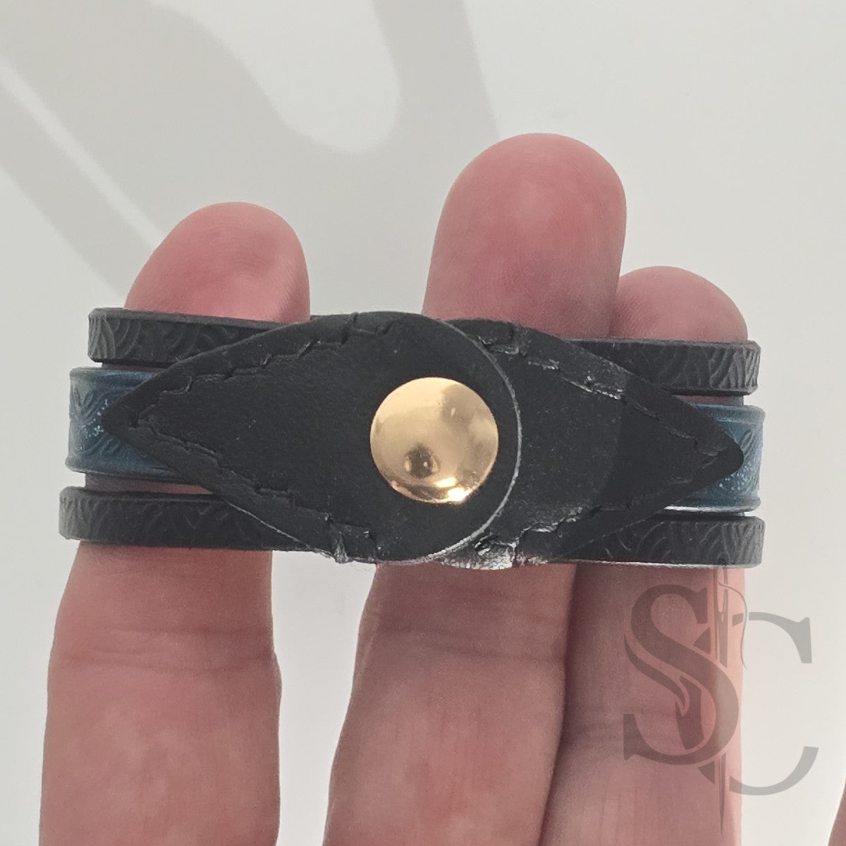 Bracelet 3 brins bleu et argenté