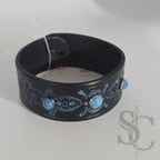 Bracelet avec pierres rivetées turquoises