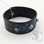 Bracelet avec pierres rivetées turquoises