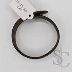 BRACELET bouton de col - marron moyen et noir