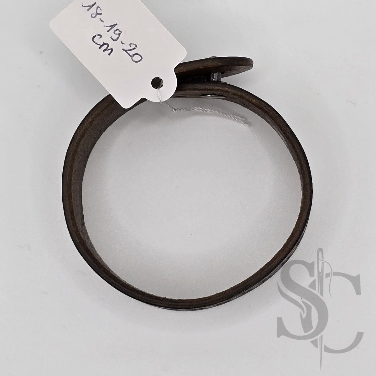 BRACELET bouton de col - marron moyen et noir