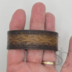 BRACELET bouton de col - marron moyen et noir