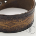 BRACELET bouton de col - marron moyen et noir