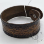 BRACELET bouton de col - marron moyen et noir