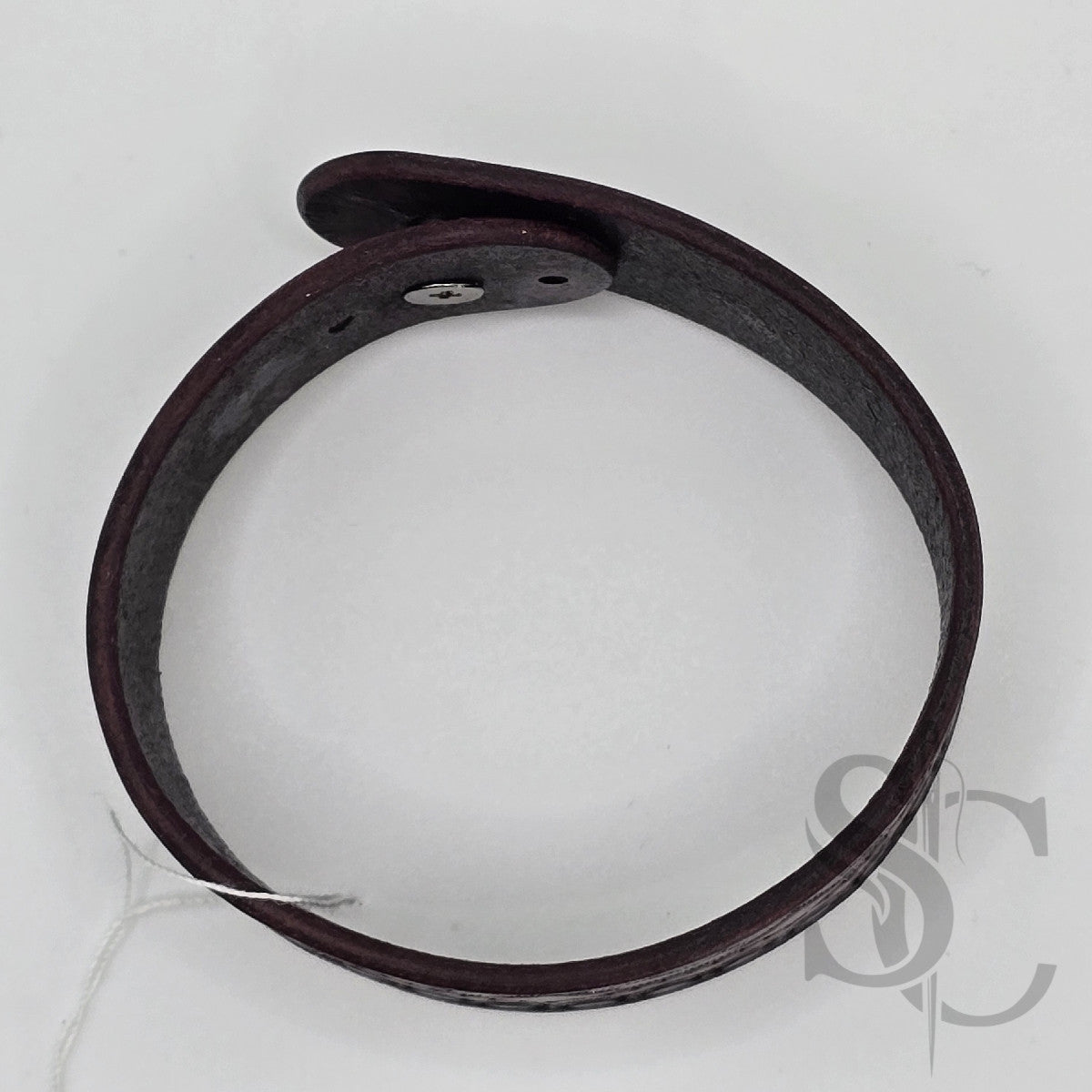 BRACELET bouton de col - acajou et noir