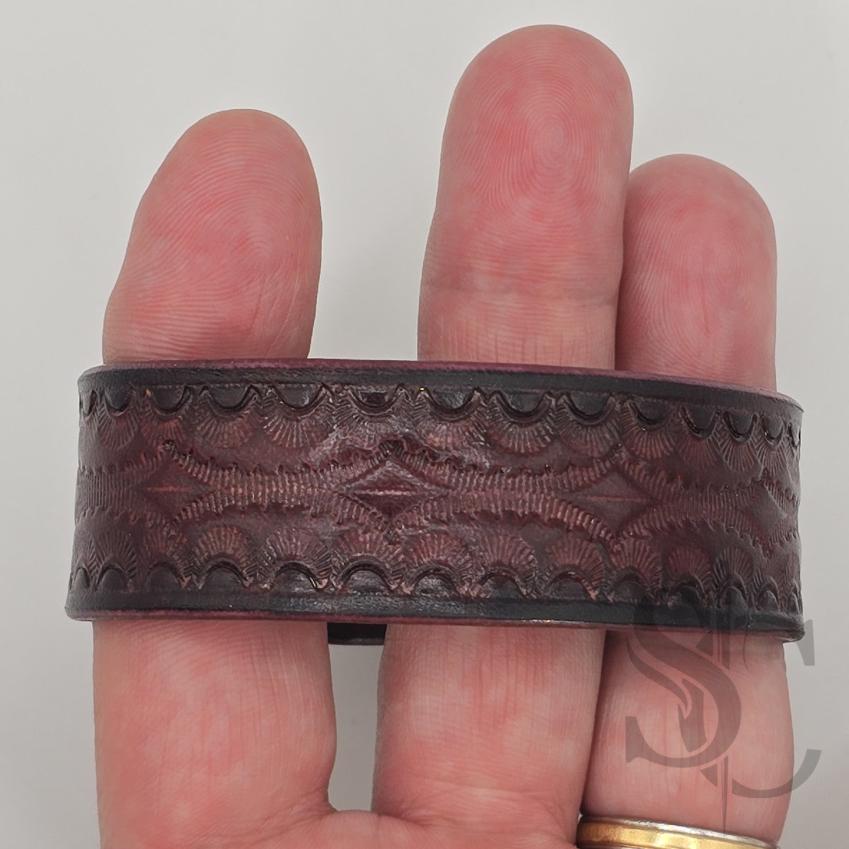 BRACELET bouton de col - acajou et noir