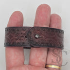 BRACELET bouton de col - acajou et noir