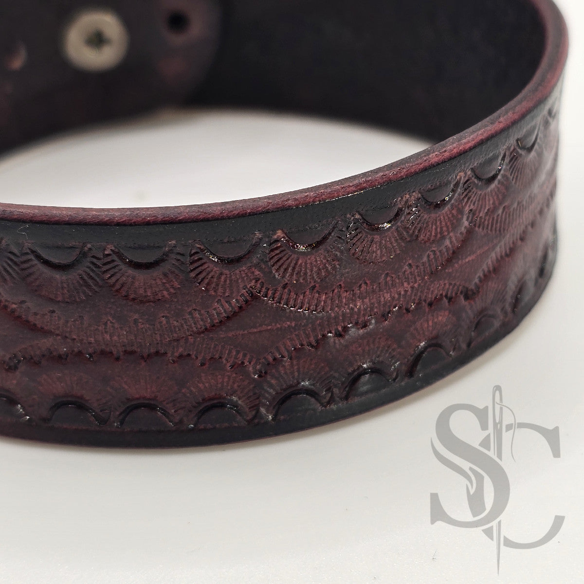 BRACELET bouton de col - acajou et noir