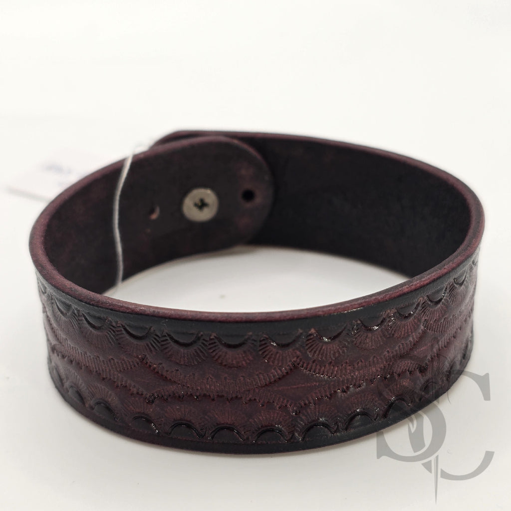 BRACELET bouton de col - acajou et noir