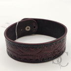 BRACELET bouton de col - acajou et noir