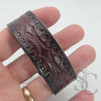 BRACELET bouton de col - acajou et noir