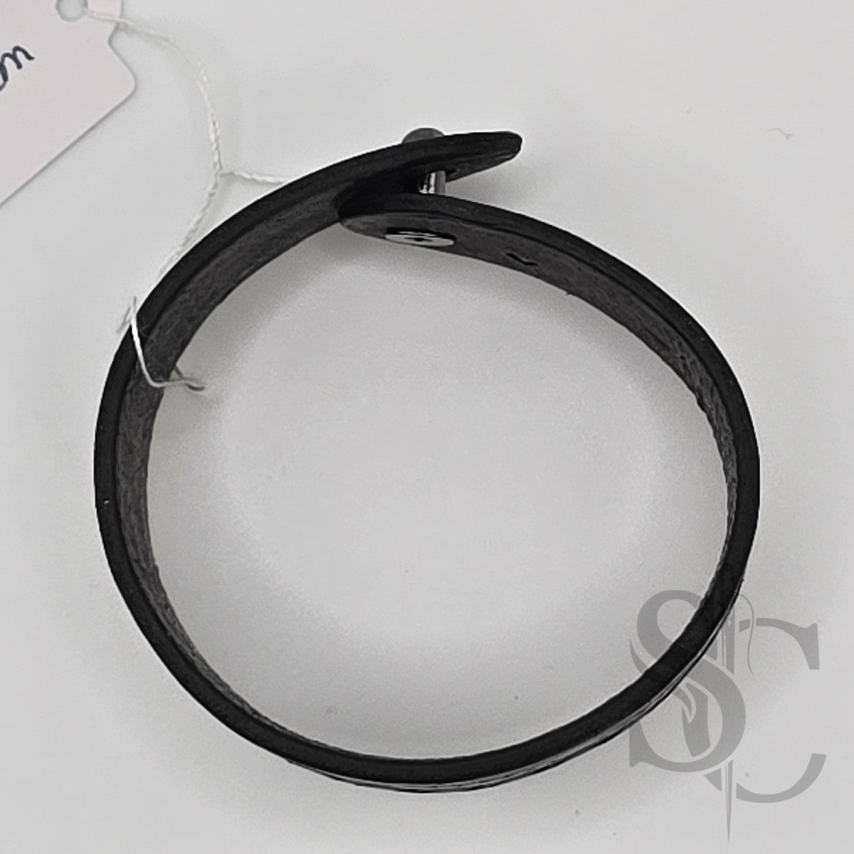 BRACELET bouton de col - marron foncé et noir
