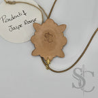 Pendentif étoile - jaspe rouge