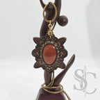 Pendentif étoile - jaspe rouge
