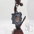 Pendentif étoile avec rhodonite