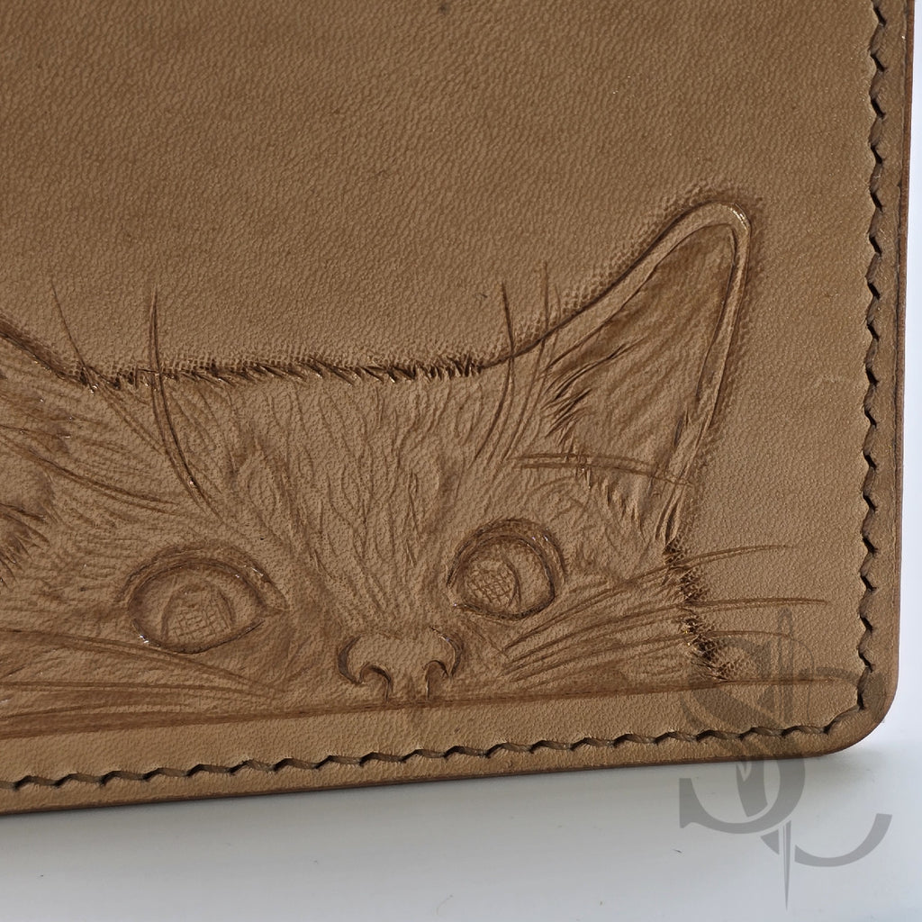 Porte-cartes "Meow" - Naturel