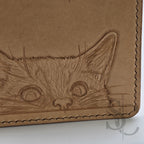 Porte-cartes "Meow" - Naturel