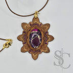 Pendentif étoile avec turquoise et cuivre violet