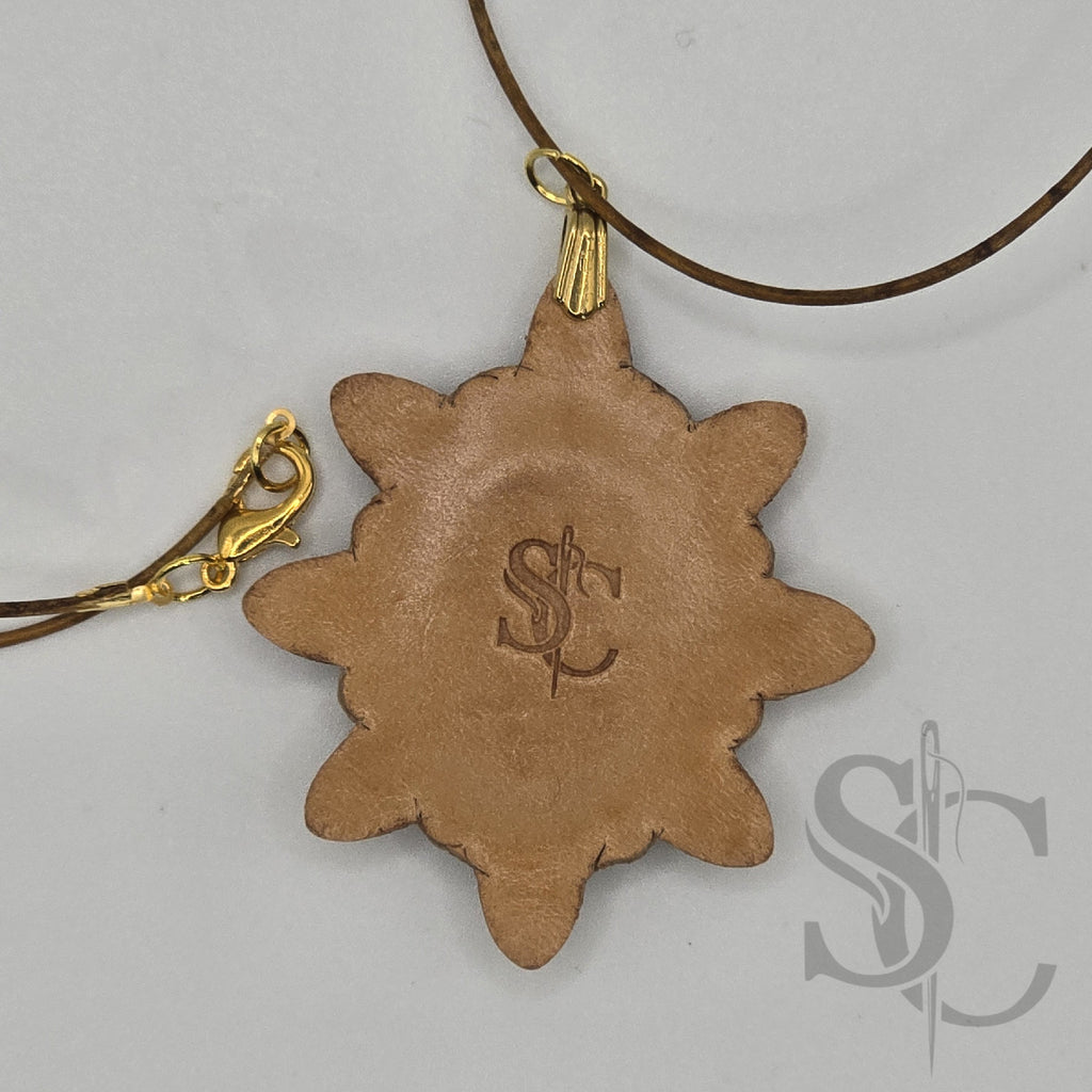 Pendentif étoile avec Jade vert