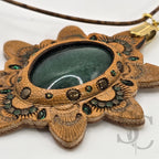 Pendentif étoile avec Jade vert