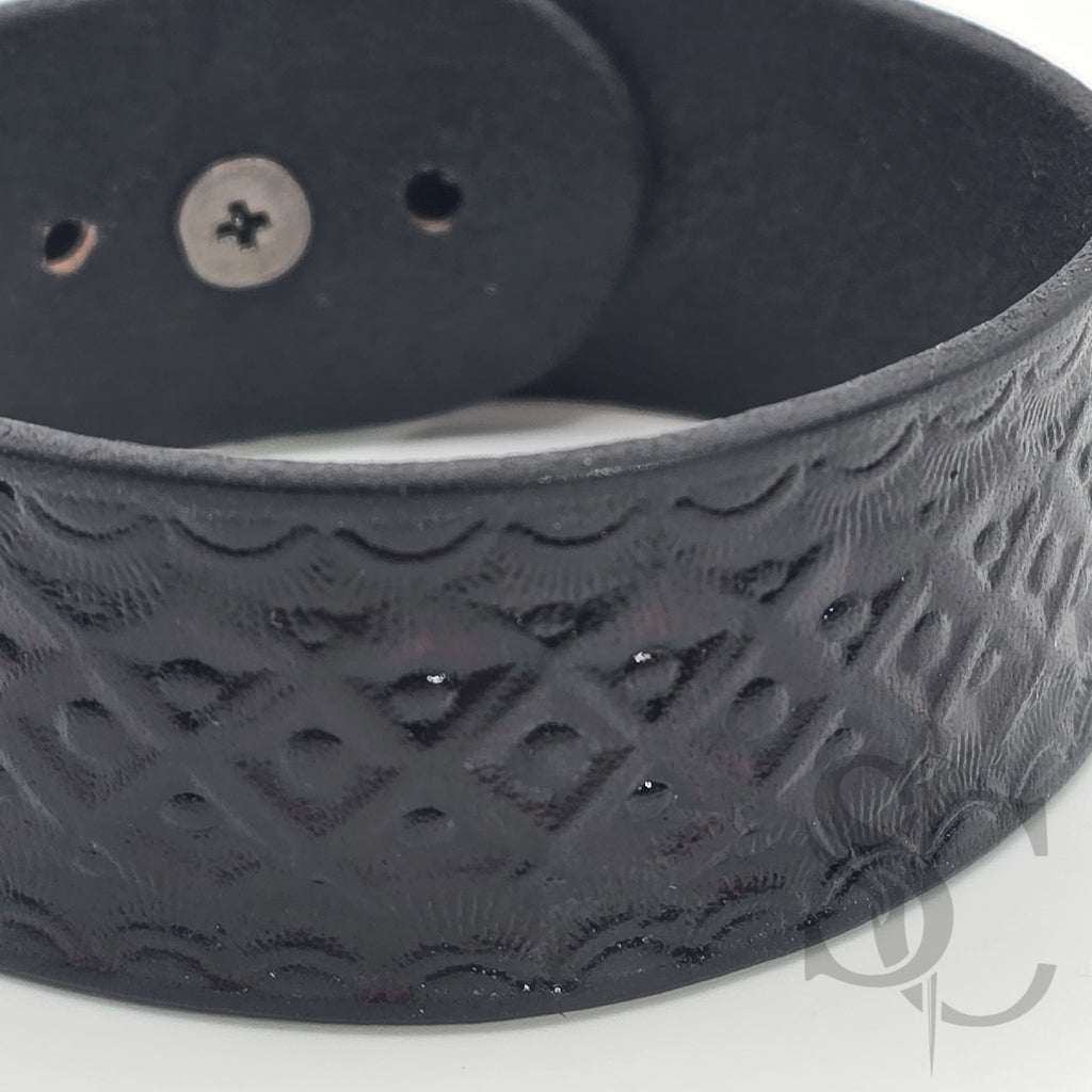 BRACELET bouton de col - noir