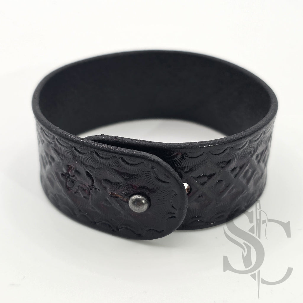 BRACELET bouton de col - noir