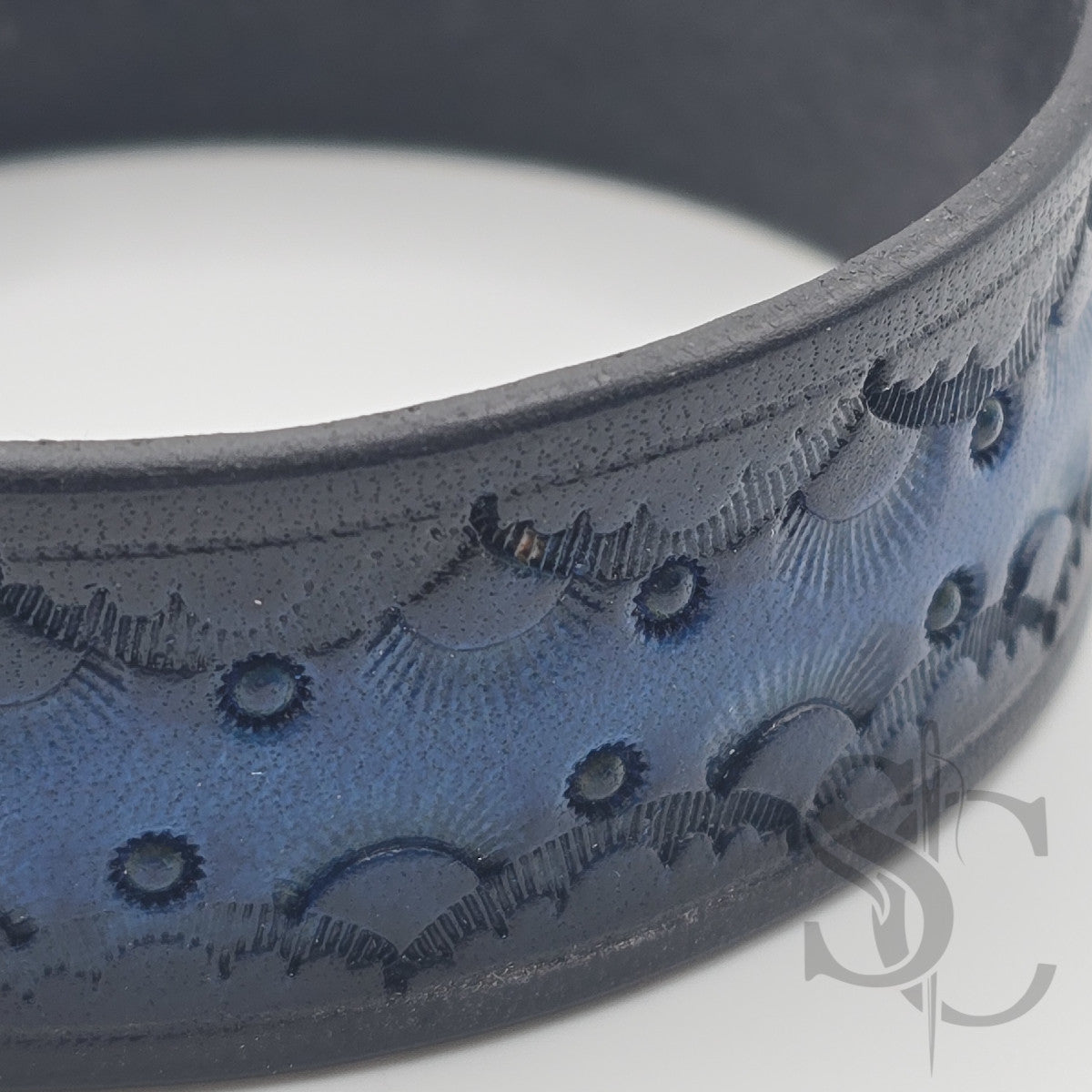 BRACELET bouton de col - bleu et noir