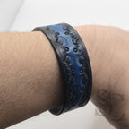 BRACELET bouton de col - bleu et noir