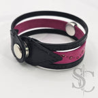 Bracelet 3 brins rose et argenté