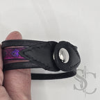 Bracelet 3 brins violet et argenté