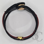 Bracelet 3 brins rouge et doré