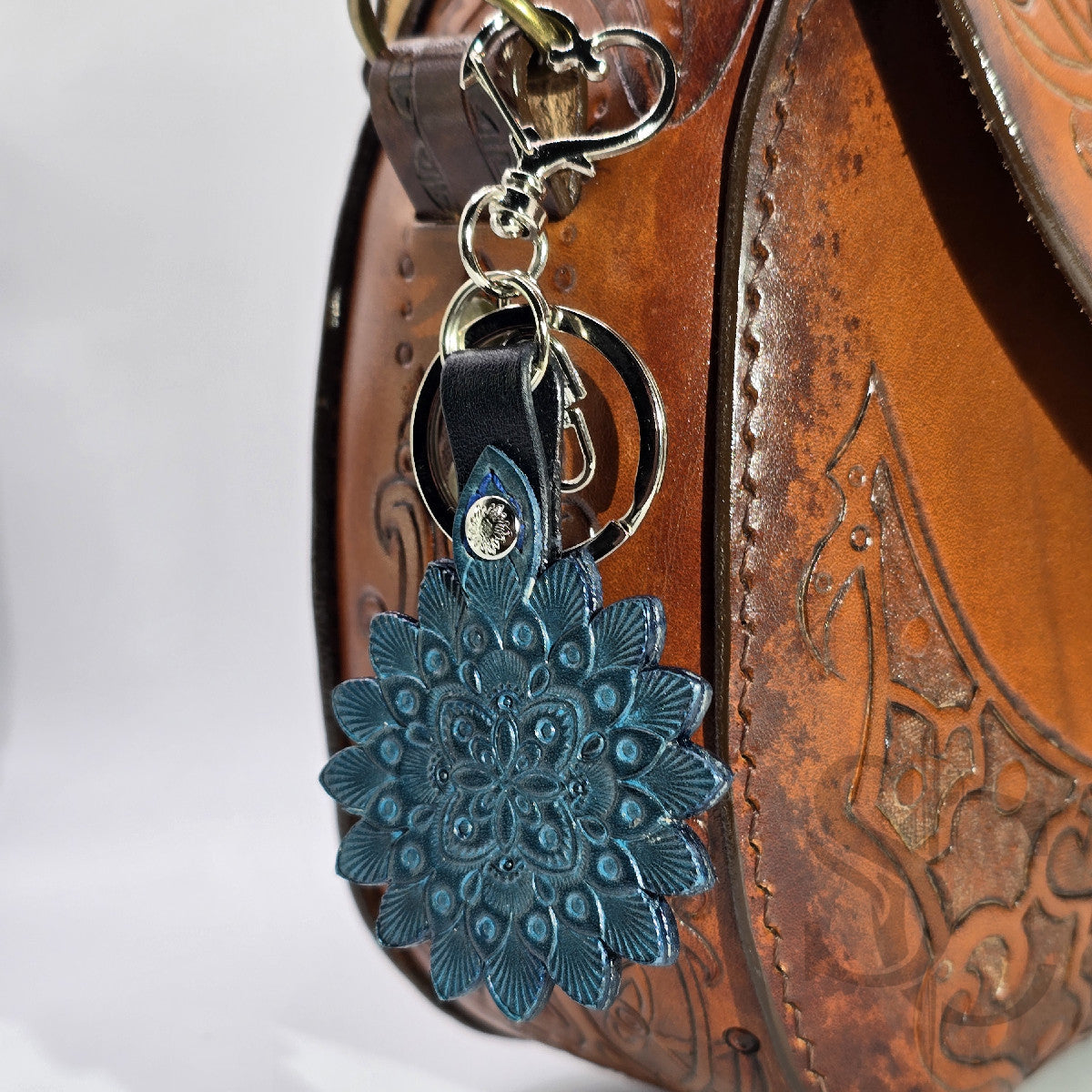 Porte-Clés Mandala "Étoile Azur"