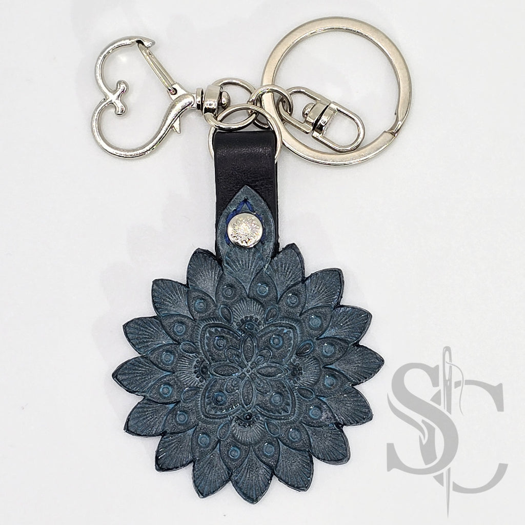 Porte-Clés Mandala "Étoile Azur"