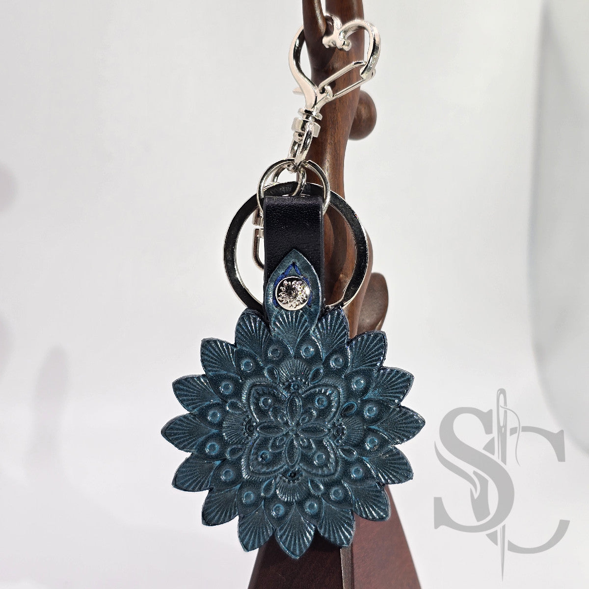 Porte-Clés Mandala "Étoile Azur"