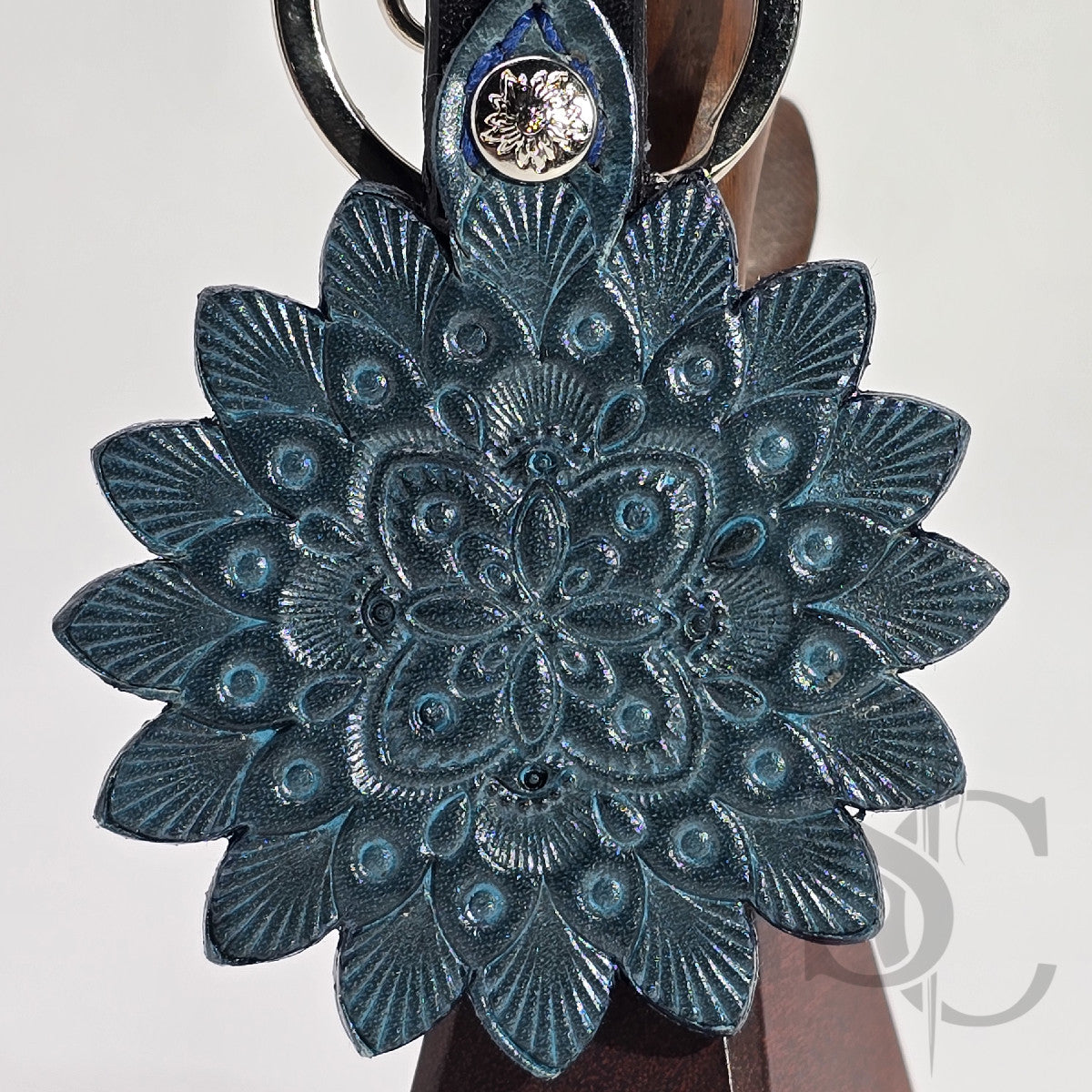 Porte-Clés Mandala "Étoile Azur"
