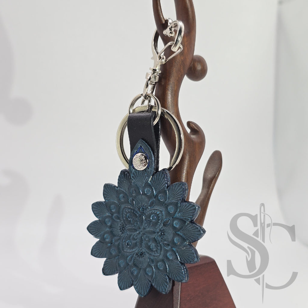 Porte-Clés Mandala "Étoile Azur"