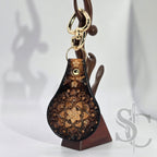 Porte-clé mandala pailleté