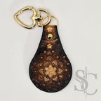Porte-clé mandala pailleté