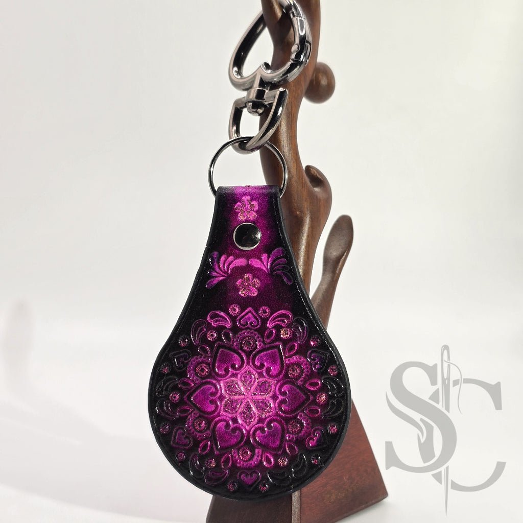 Porte-clé "Bijou de sac" avec paillettes