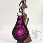 Porte-clé "Bijou de sac" avec paillettes