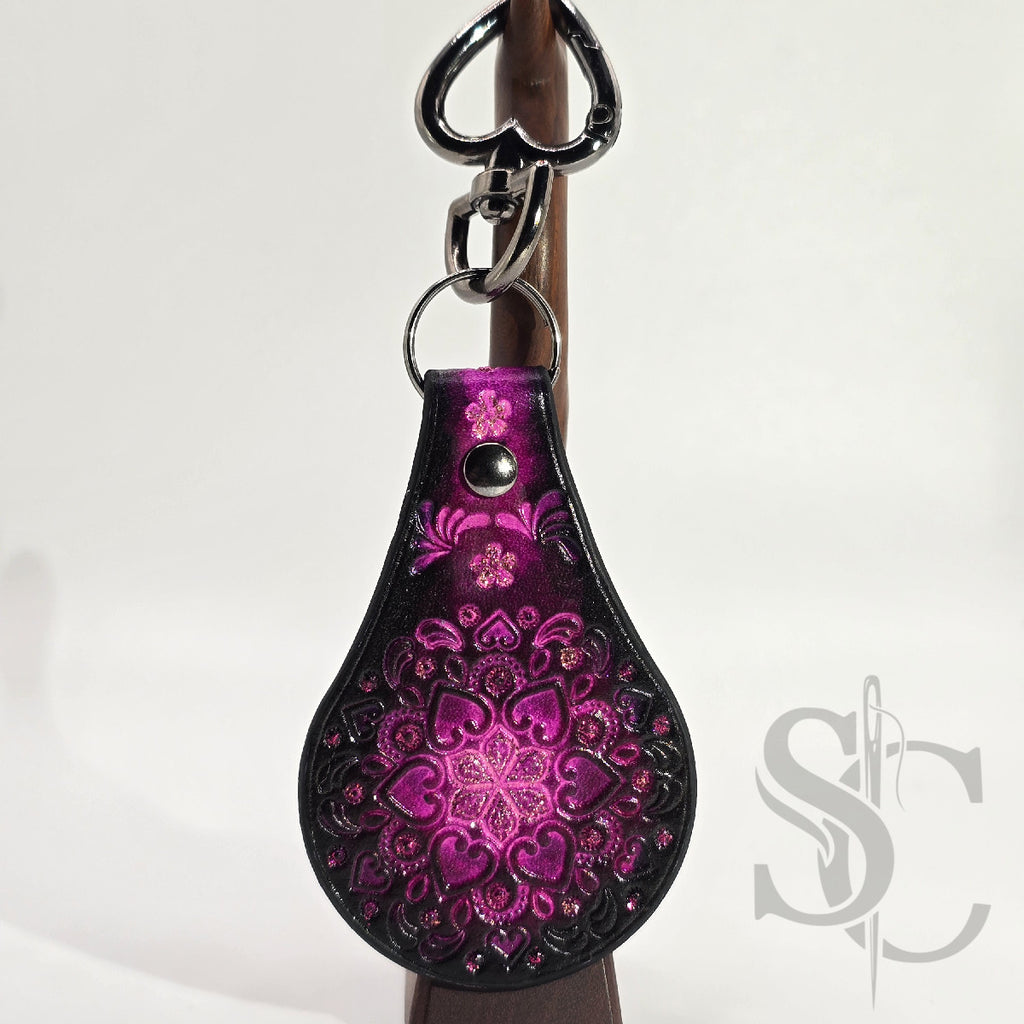 Porte-clé "Bijou de sac" avec paillettes