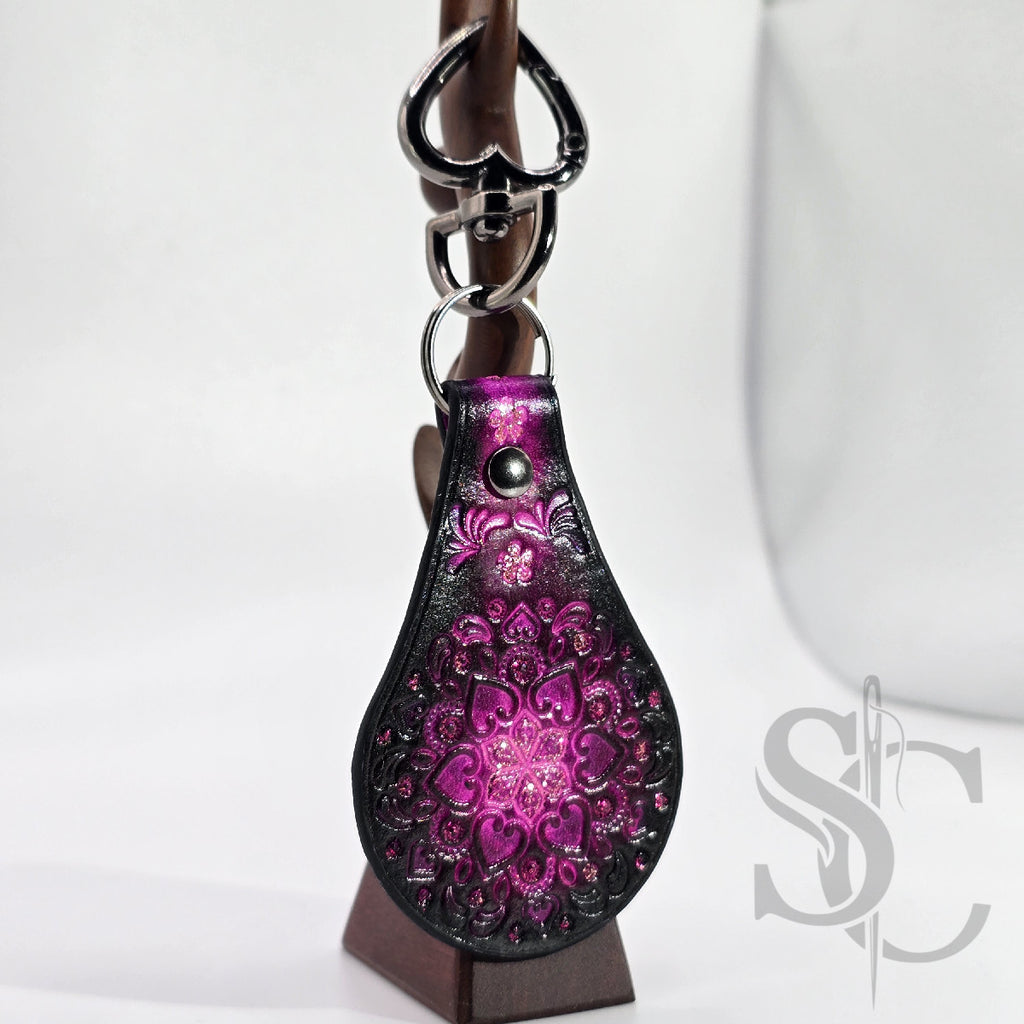Porte-clé "Bijou de sac" avec paillettes