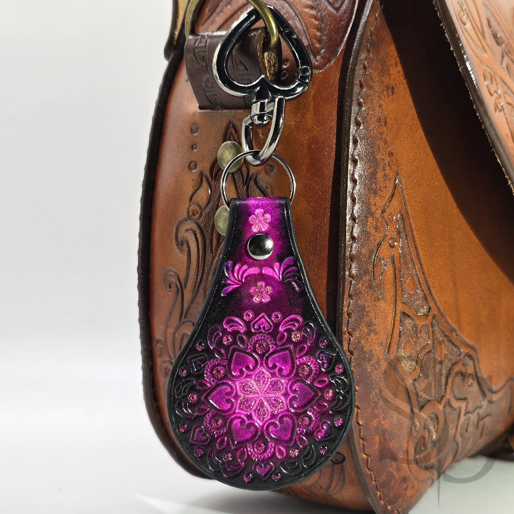 Porte-clé "Bijou de sac" avec paillettes